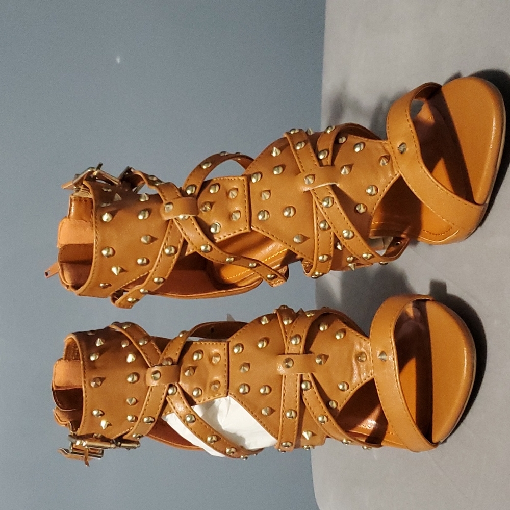 Studded Heel Sandals